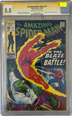 Amazing Spider-Man #77 CGC SS 5.5 SIGNED STAN LEE