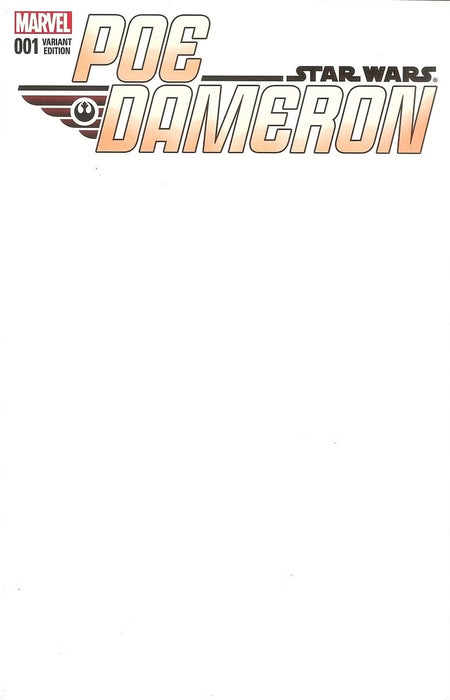 STAR WARS POE DAMERON #1 BLANK COVER