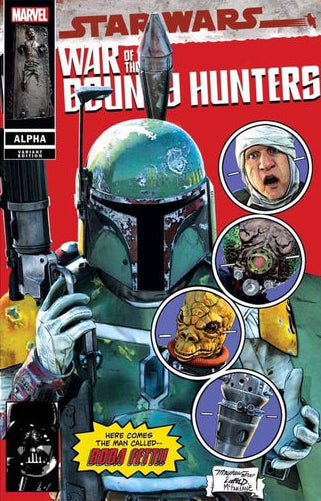 STAR WARS: WAR OF THE BOUNTY HUNTERS ALPHA #1 MIKE MAYHEW RED TRADE DRESS HOMAGE VARIANT (LTD TO 3000)