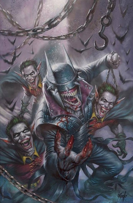 THE BATMAN WHO LAUGHS #1 SCORPION COMICS PARRILLO EXCLUSIVE VIRGIN (LTD TO 1000)