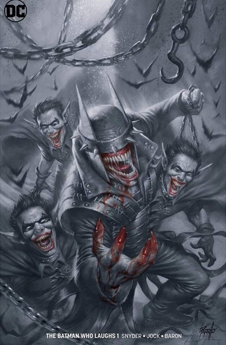 THE BATMAN WHO LAUGHS #1 SCORPION COMICS PARRILLO EXCLUSIVE MINIMAL (LTD TO 1500)