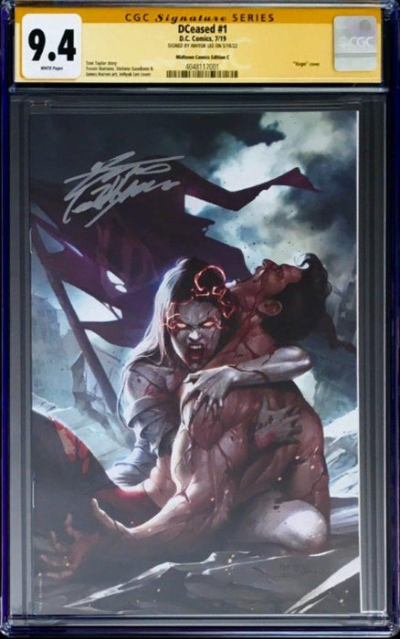 DCEASED #1 MIDTOWN COMICS EITION C CGC SS 9.4 SIGNED BY INHYUK LEE