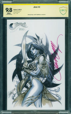 Jirni #2 Campbell Retailer Incentive CBCS 9.8 signed by J. Scott Campbell