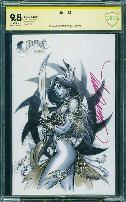 Jirni #2 Campbell Retailer Incentive CBCS 9.8 signed by J. Scott Campbell