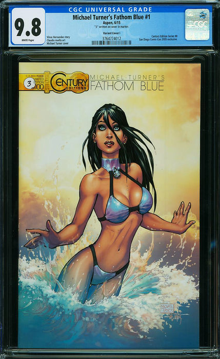 MICHAEL TURNER'S FATHOM BLUE #1 SDCC 2005 EXCLUSIVE CGC 9.8