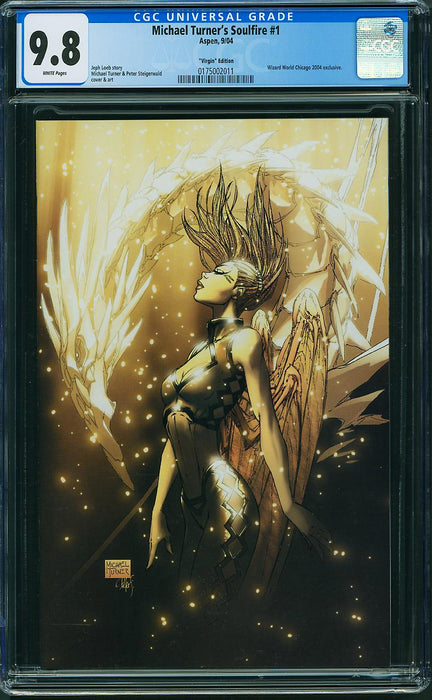 SOULFIRE #1 WIZARD WORLD CHICAGO VIRGIN VARIANT CGC 9.8