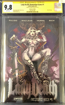 LADY DEATH: DAMNATION GAME #1 KICKSTARTER EDITION SIGNED SABINE RICH