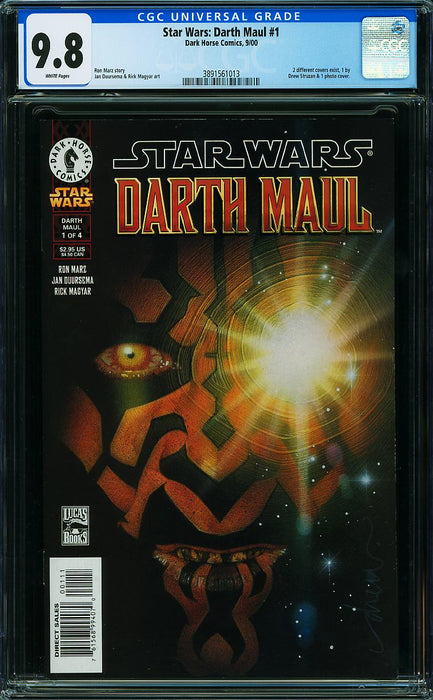 STAR WARS: DARTH MAUL #1 PAINTED COVER CGC 9.8