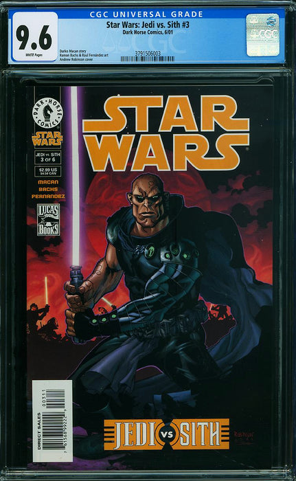 STAR WARS: JEDI VS SITH #3 CGC 9.6