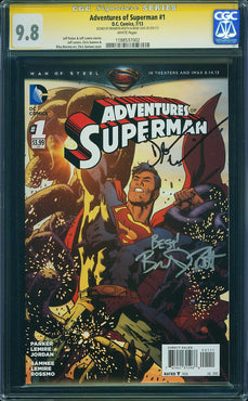 ADVENTURES OF SUPERMAN #1 CGC SS 9.8 SIGNED BY BRANDON ROUTH & DEAN CAIN