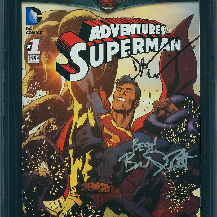 ADVENTURES OF SUPERMAN #1 CGC SS 9.8 SIGNED BY BRANDON ROUTH & DEAN CAIN