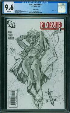 JSA: CLASSIFIED #1 SKETCH EDITION CGC 9.6