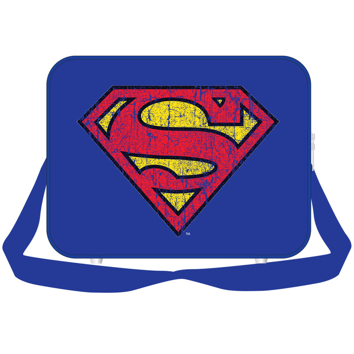 DC Superman Distressed Logo Messenger Bag