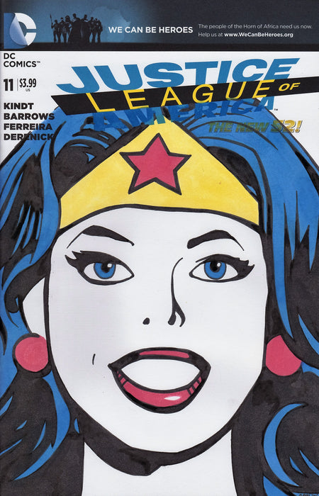 Wonder Woman Retro Original Art by Gary Parkin