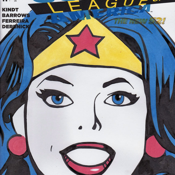 Wonder Woman Retro Original Art by Gary Parkin