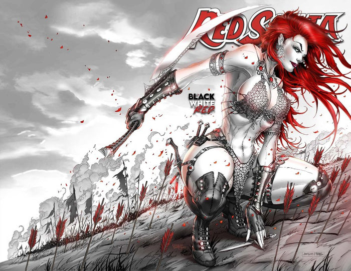 RED SONJA: BLACK, WHITE, RED #1 TYNDALL VARIANT (LTD TO 200)