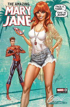 AMAZING MARY JANE #1 J SCOTT CAMPBELL 2019 EXCL. 3000