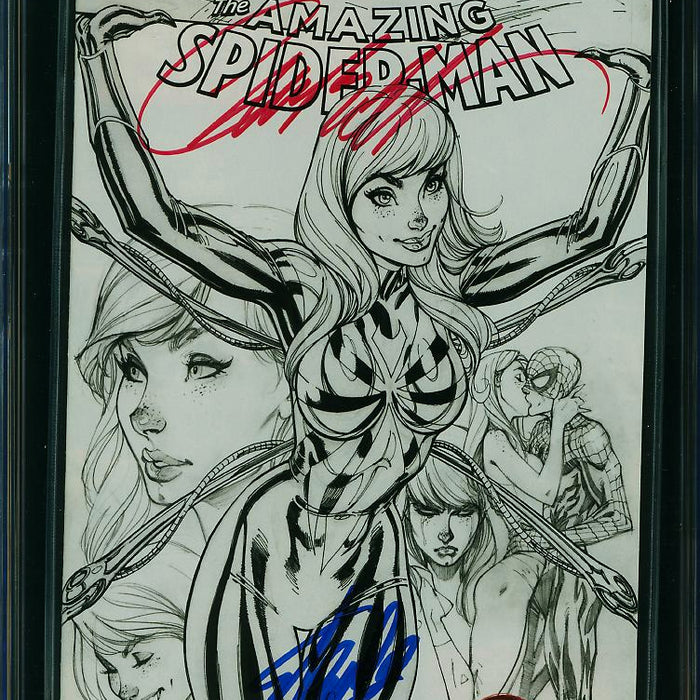 AMAZING SPIDER-MAN #15 J SCOTT CAMPBELL SKETCH EDITION CGC SS 9.8 SIGNED BY CAMPBELL & STAN LEE