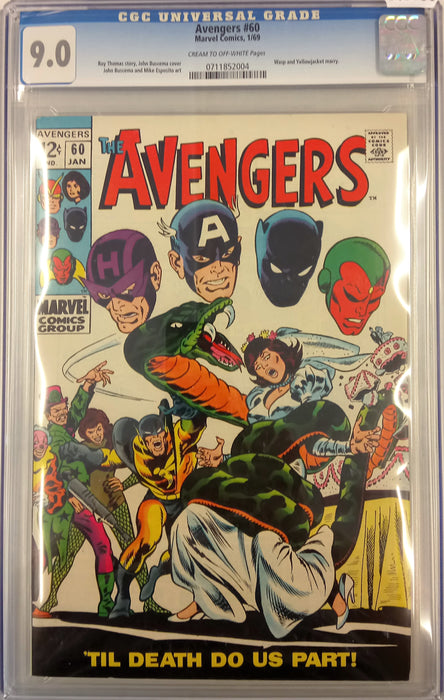AVENGERS #60 (1/69) CGC 9.0