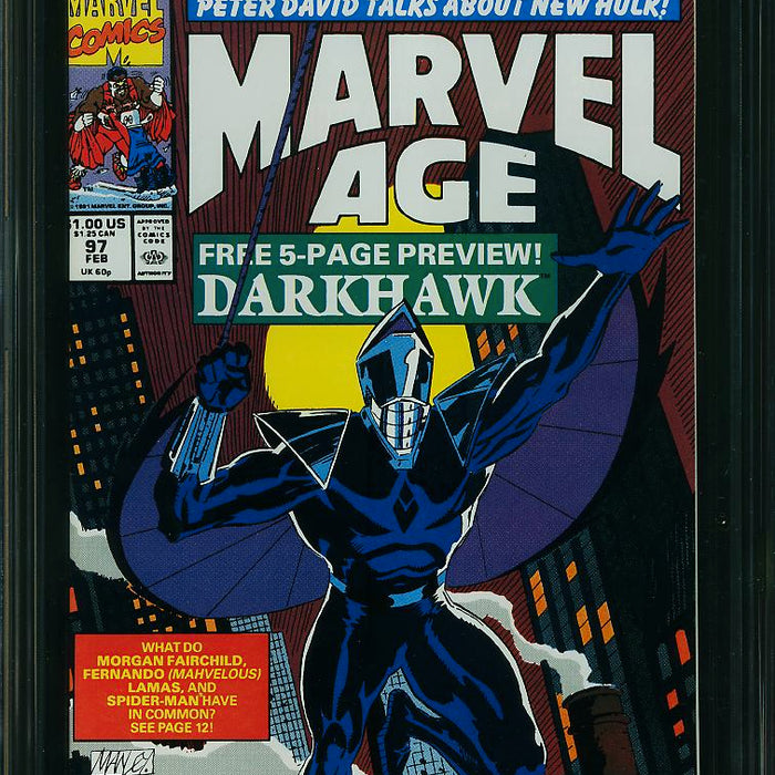 MARVEL AGE #97 CGC 9.6