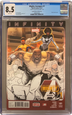 MIGHTY AVENGERS #1 CGC 8.5 LAUNCH PARTY VARIANT