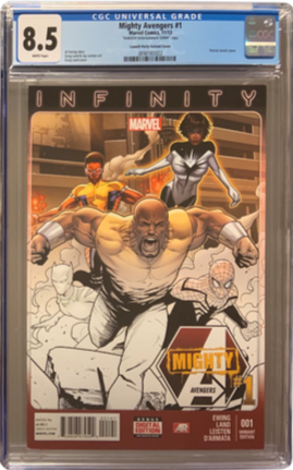 MIGHTY AVENGERS #1 CGC 8.5 LAUNCH PARTY VARIANT