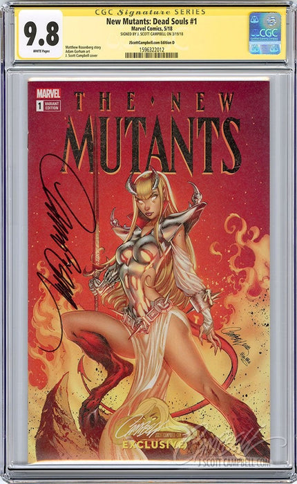 NEW MUTANTS: DEAD SOULS #1 CAMPBELL CVR D CGC 9.8 SIGNED CAMPBELL