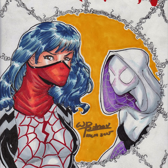 Spider-Gwen & Silk Original Art by Will Robson