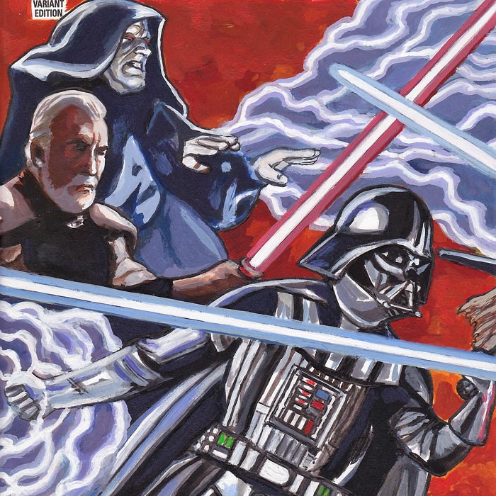 Star Wars Connecting part 1 Darkside Original Art by Lee Lightfoot