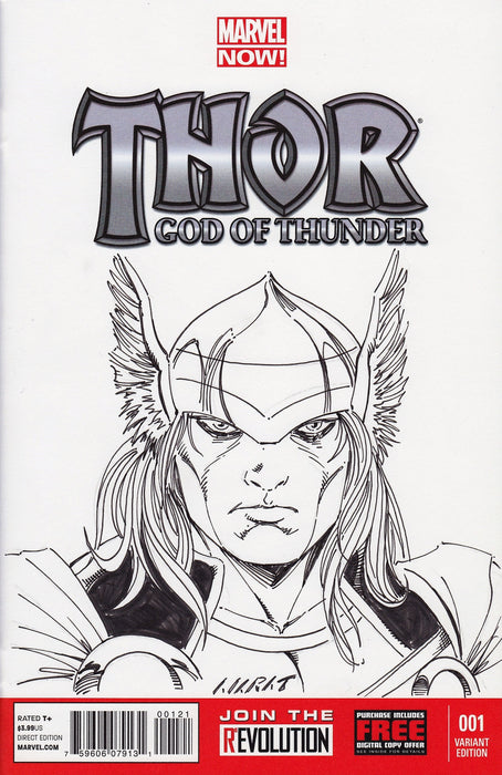 Thor Original Art by Marat Mychaels