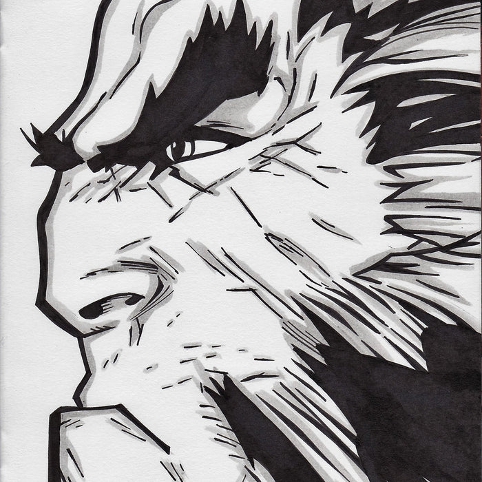 Wolverine Head Original Art by Gary Parkin