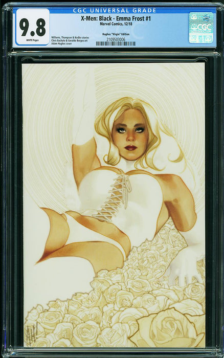 X-MEN BLACK: EMMA FROST #1 HUGHES VIRGIN CGC 9.8