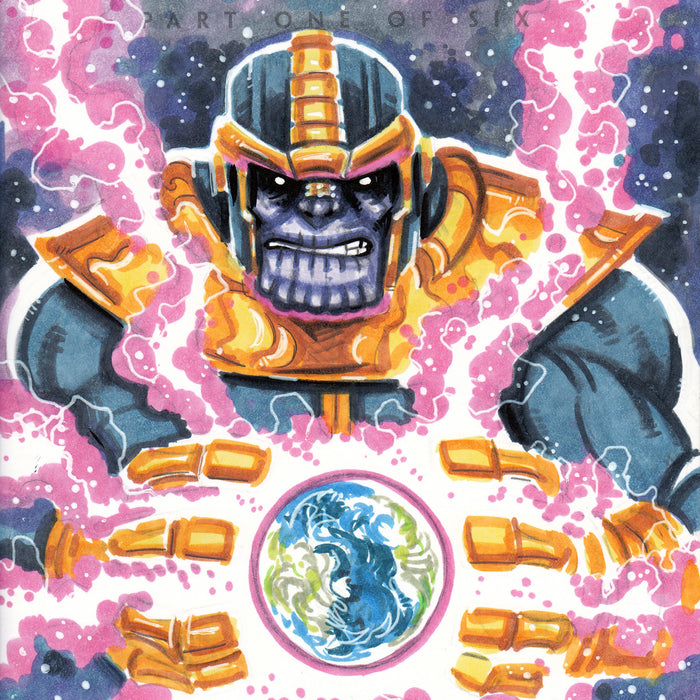 Thanos Original Art by Scott Blair