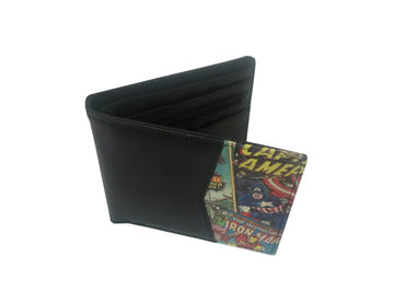 Marvel Retro Comic Red Wallet with Outside Print