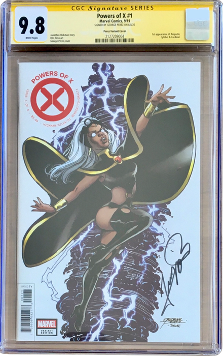 Powers of X #1 Perez Variant Cover CGC SS 9.8 signed by George Perez