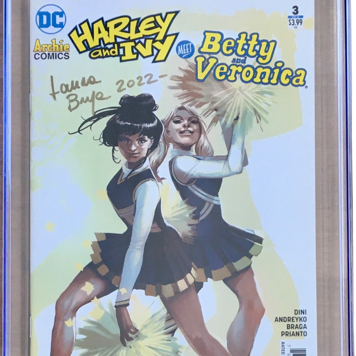 Harley & Ivy Meet Betty & Veronica #3 Variant Cover CGC SS 9.8 signed by Laura Braga