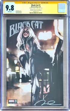 Black Cat (2019) #1 Unknown Comics Parel Edition A CGC SS 9.8 signed by Gerald Parel