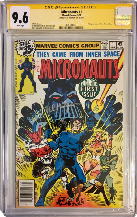 Micronauts #1 CGC SS 9.6 signed by Al Milgrom