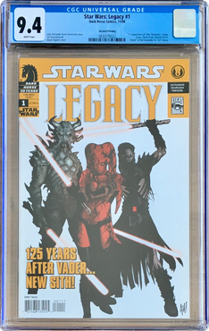 Star Wars: Legacy #1 Second Printing CGC 9.4