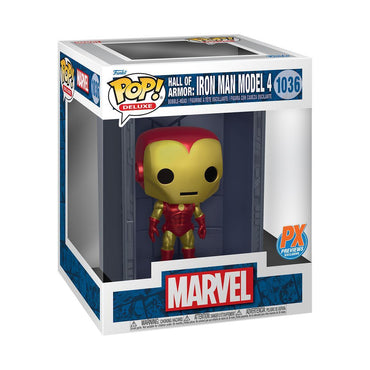 Funko POP! Marvel Hall of Armor: Iron Man Model 4 (PX Exclusive)