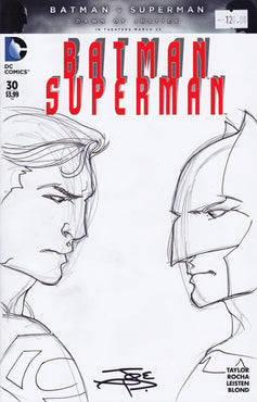 BATMAN VS SUPERMAN Original Art by JOE PRADO